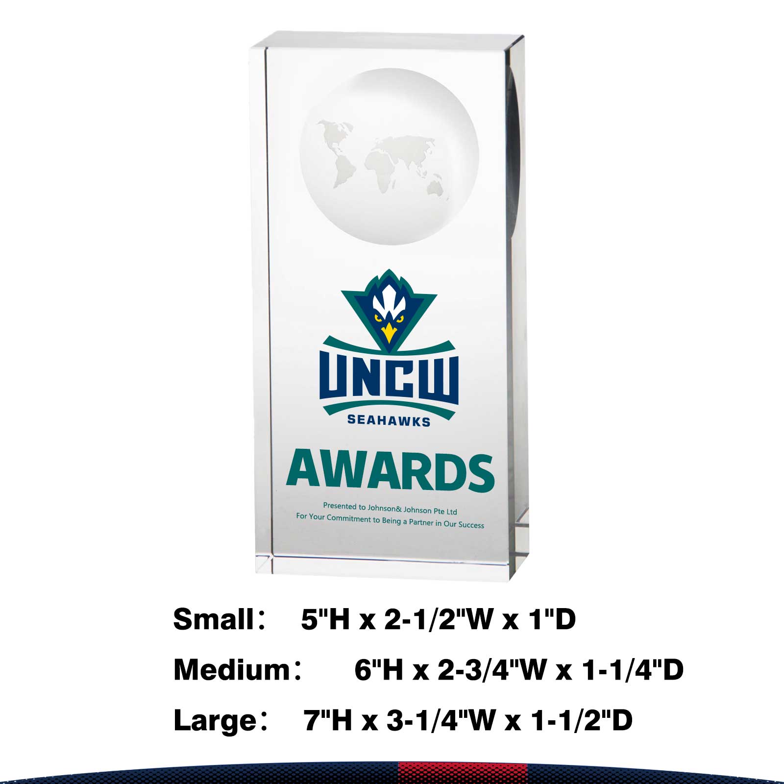 Kelsey Rectangle Crystal Award 4