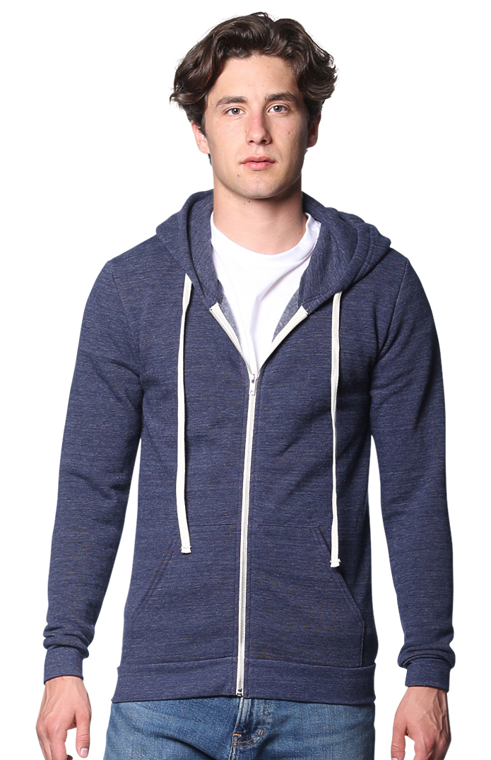 Unisex Triblend Fleece Zip Hoodie 5