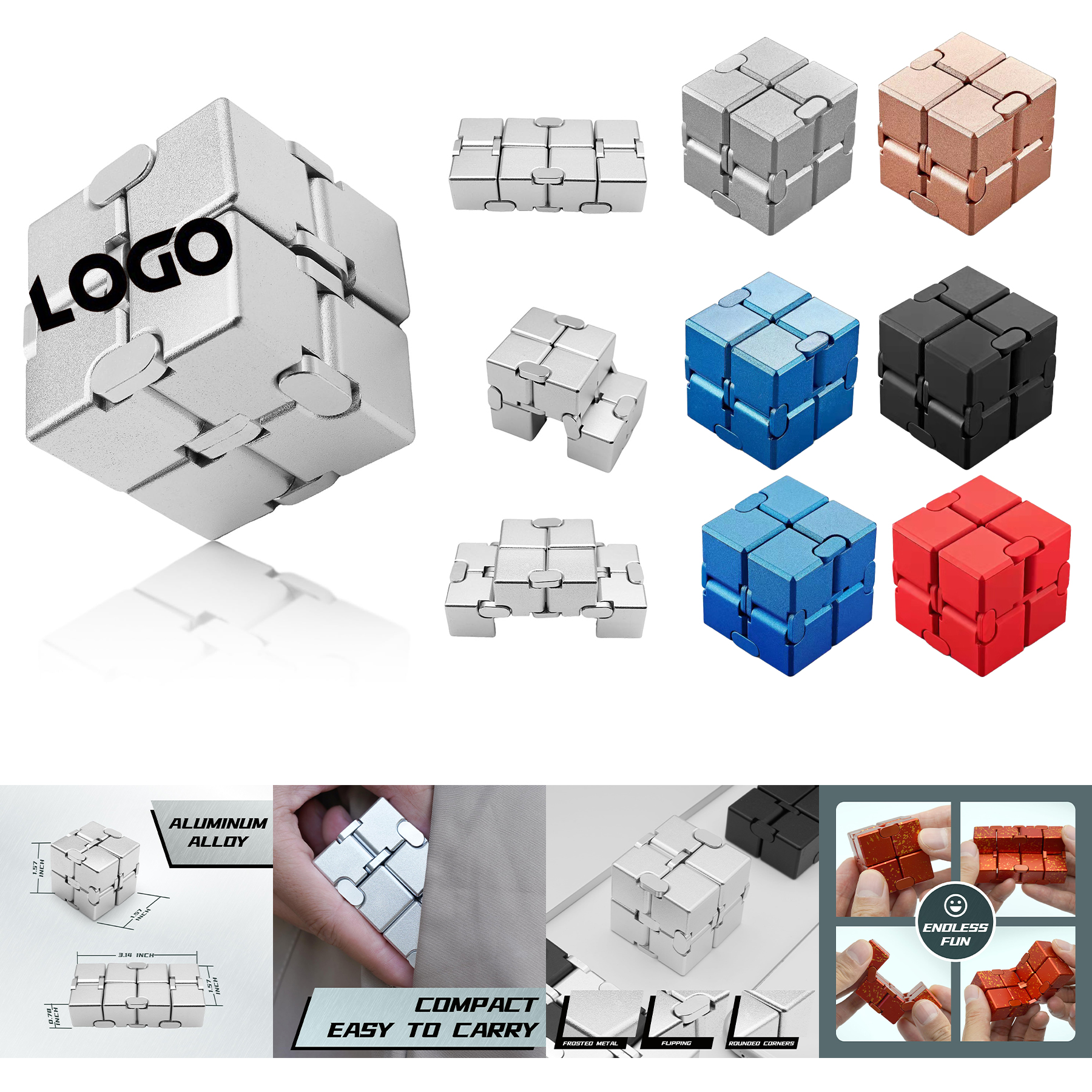 Metal Infinity Cube Toy