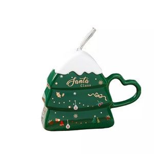 Christmas Tree Shape Ceramic Mug 2
