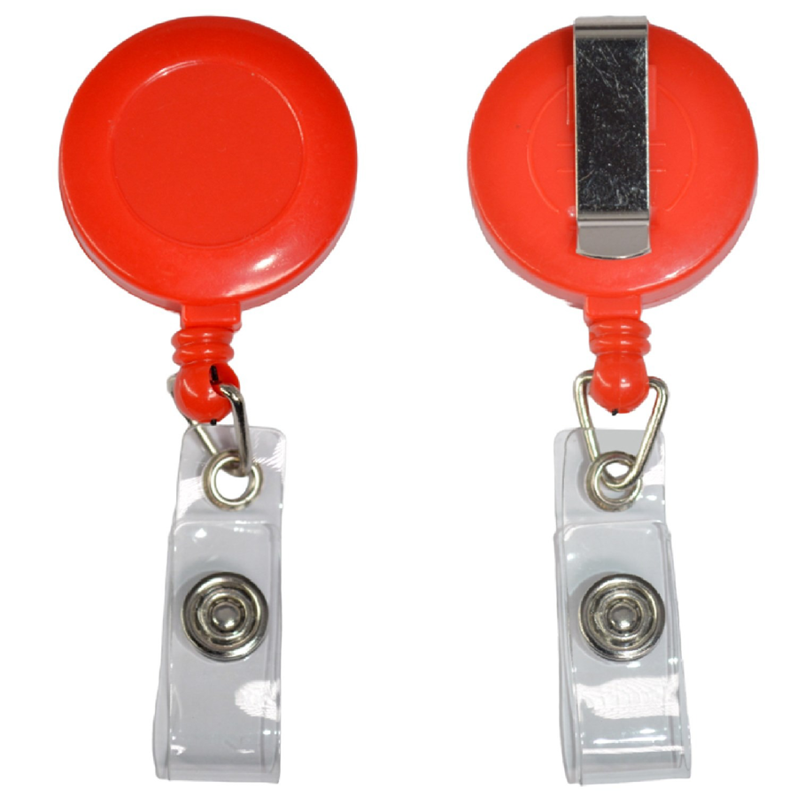 Circular Badge Reel w/ Belt Clip 8