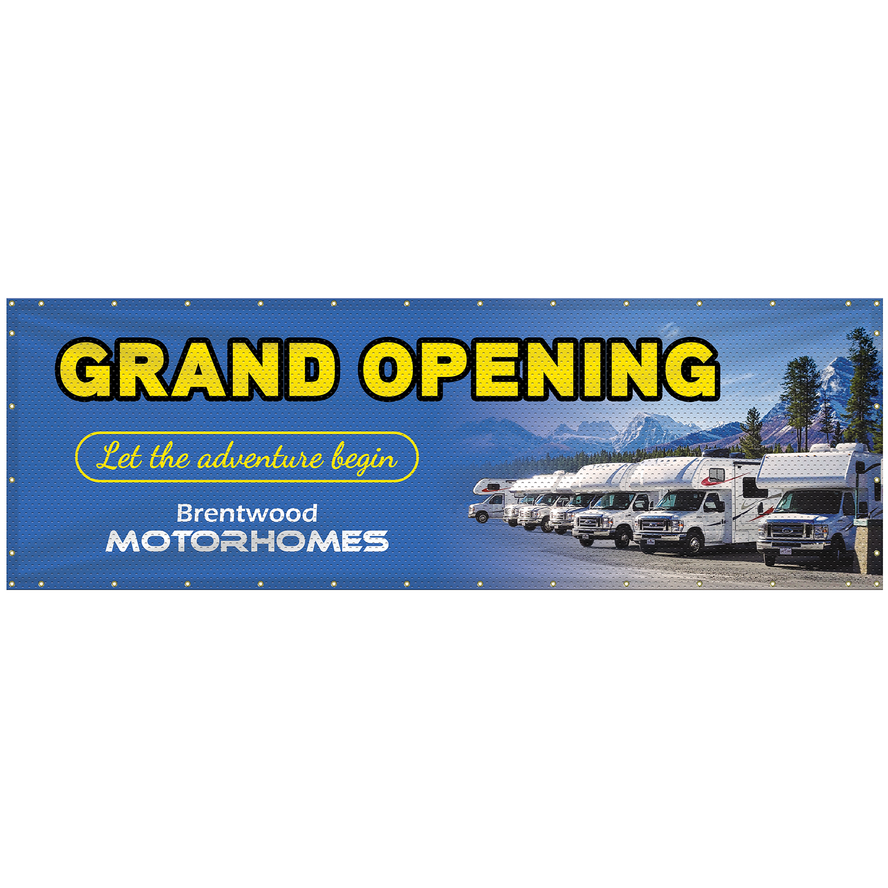 4' x 12' Polyester Mesh Banner 2
