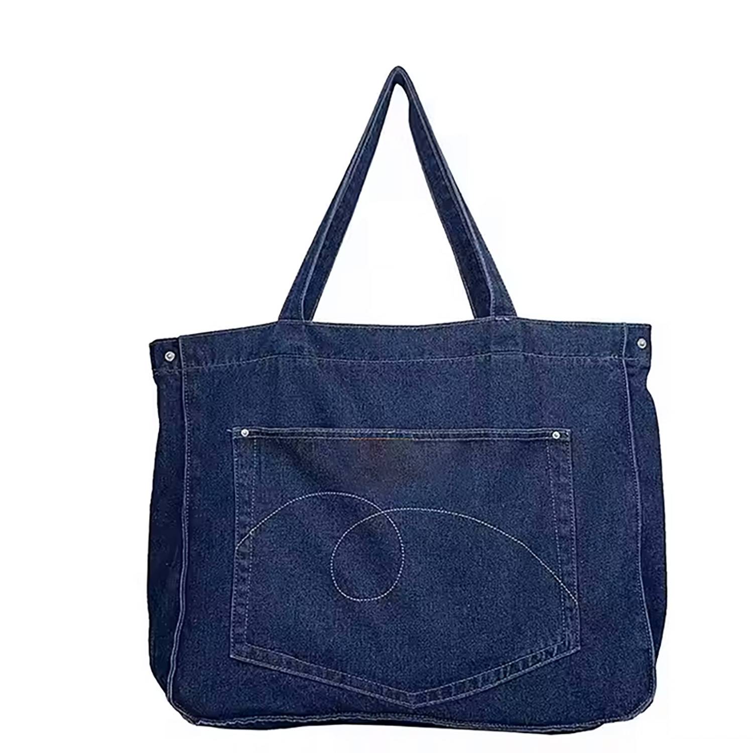 Denim Single Price Bag, custom tote bag with logo imprint 9