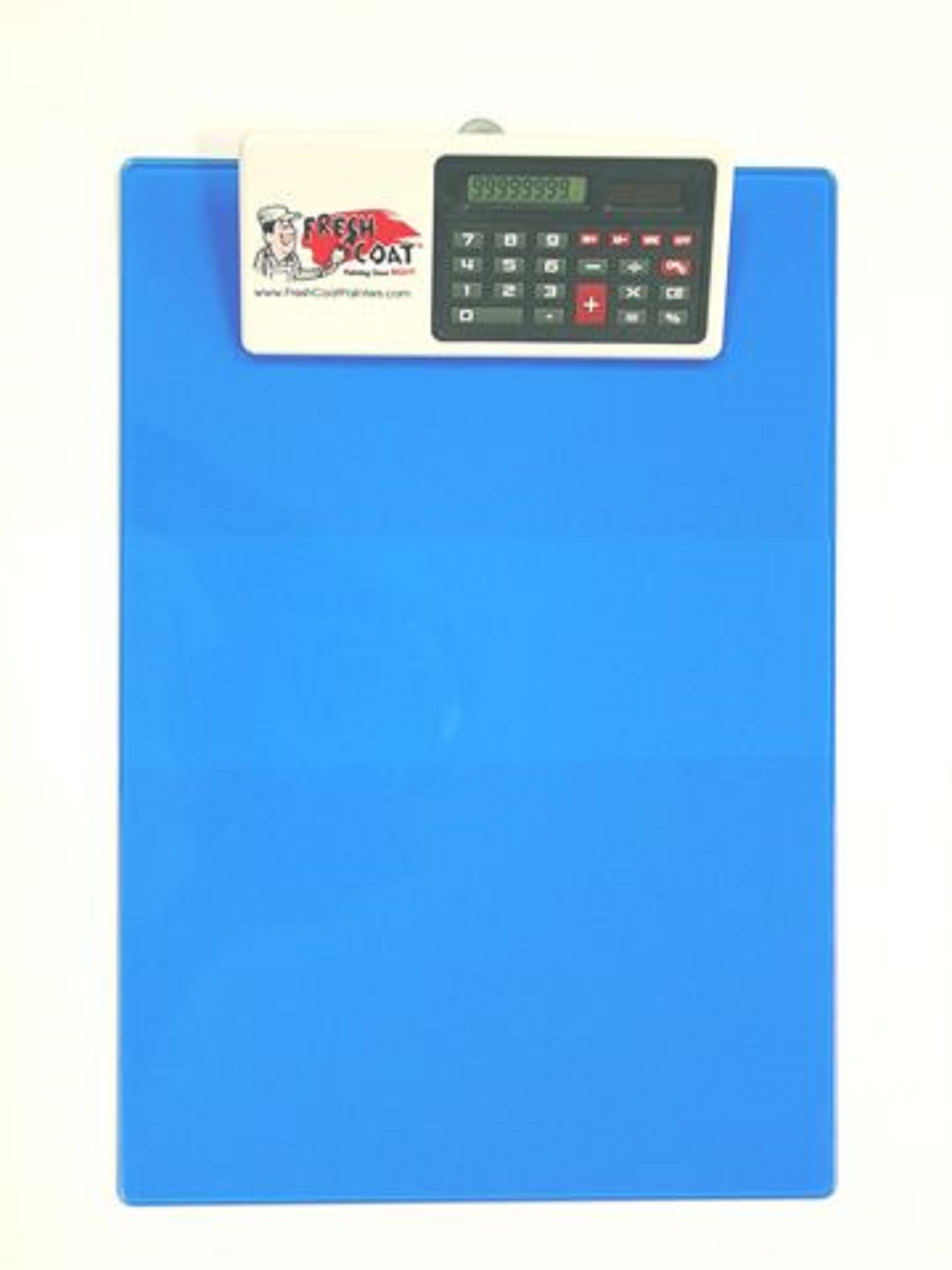 Letter Size Clipboard w/Dual Power Calculator Clip 26