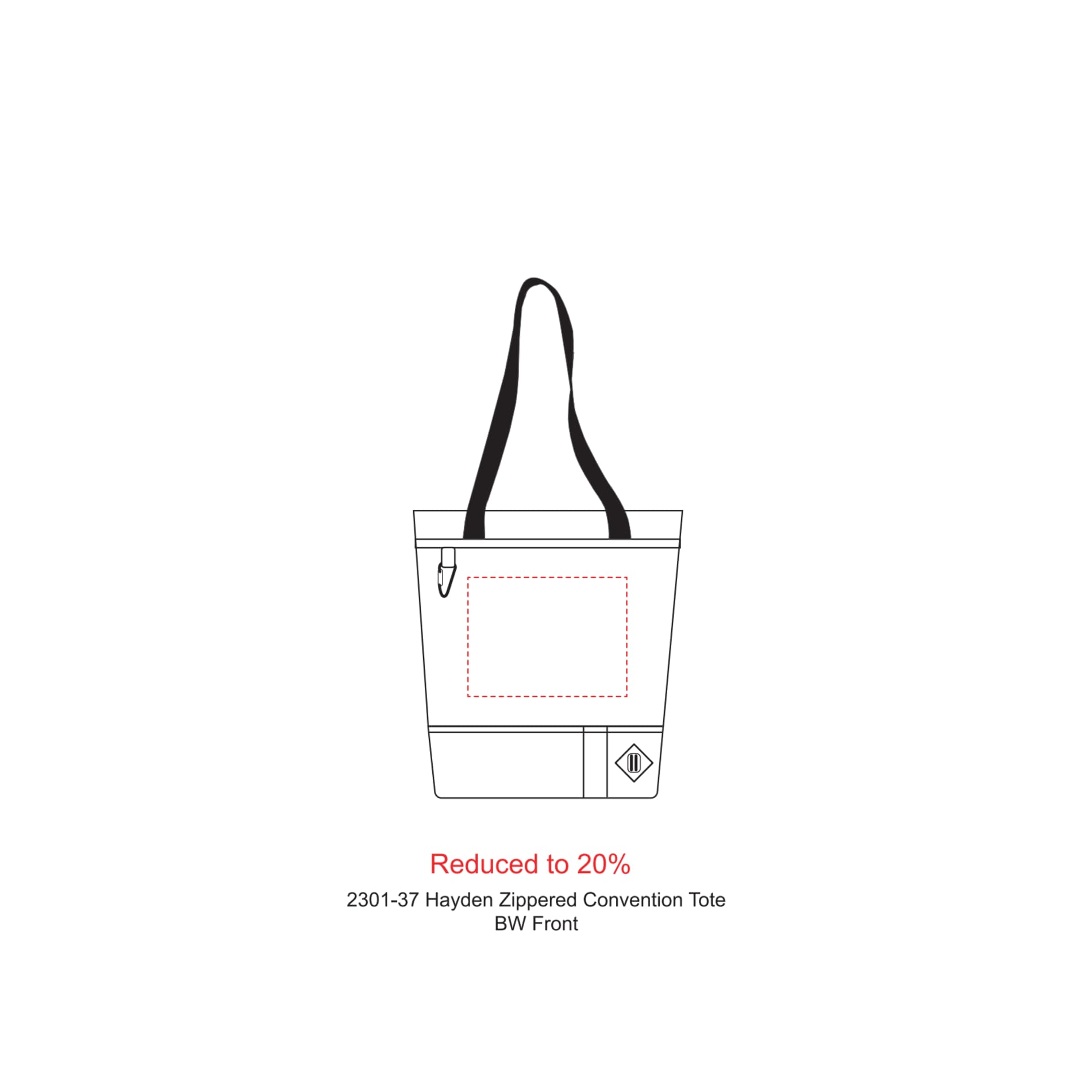 Hayden Zippered Convention Tote 11