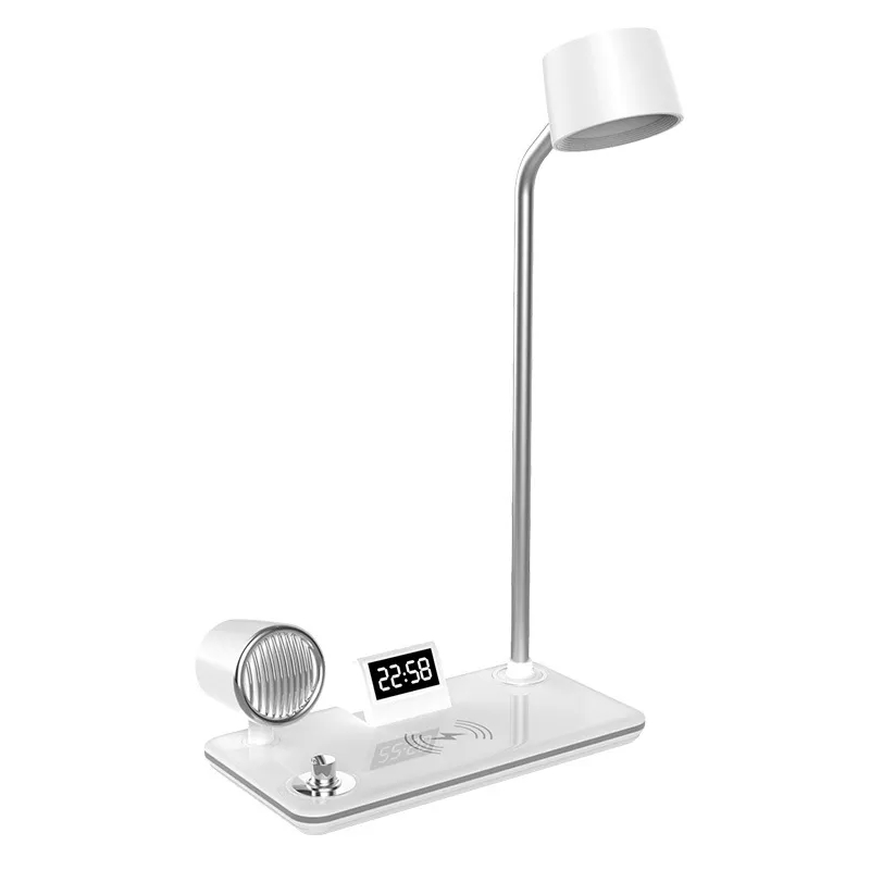 Smart Wireless Charging Desk Lamp with Bluetooth Speaker Clo 9