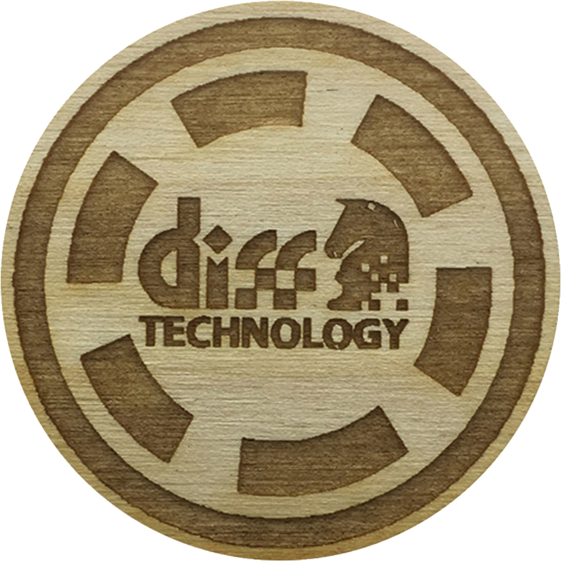 Wood Poker Chips: 1 Side Imprint 5
