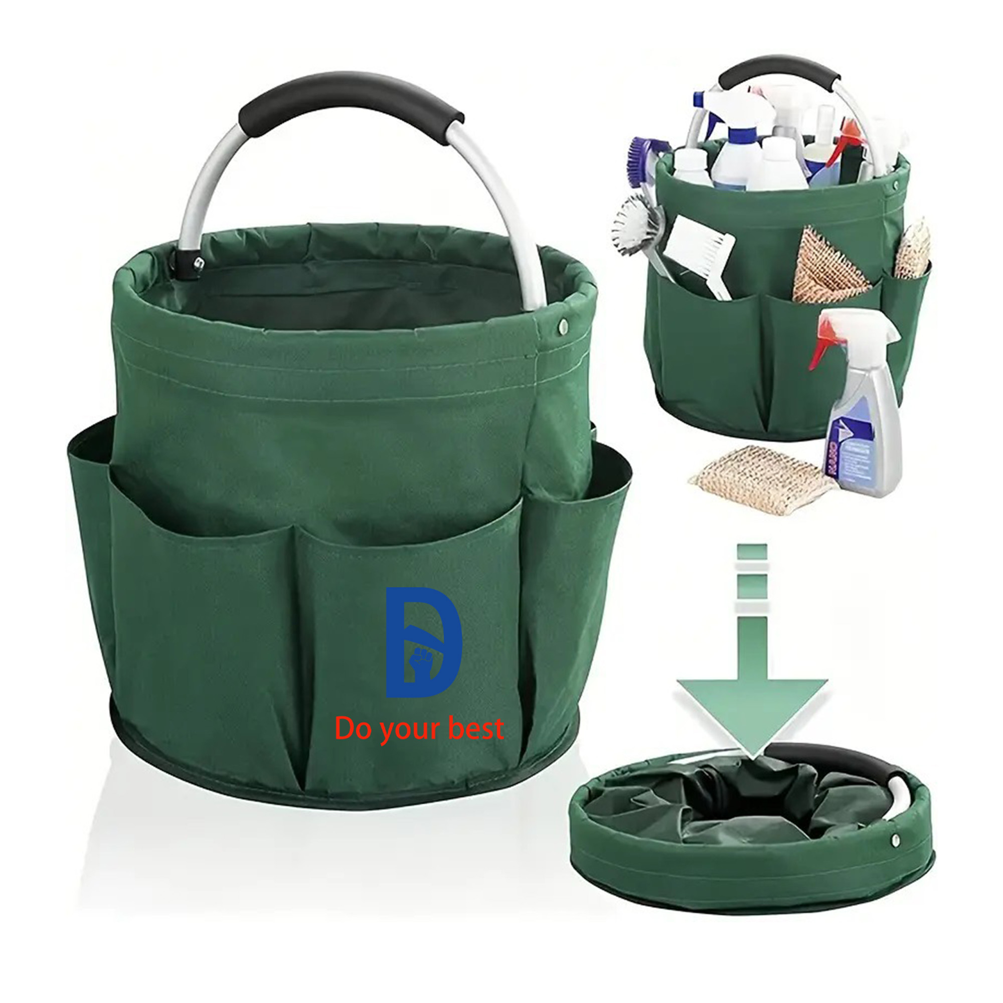 Folding Basket with Handles for Travel Picnic 2