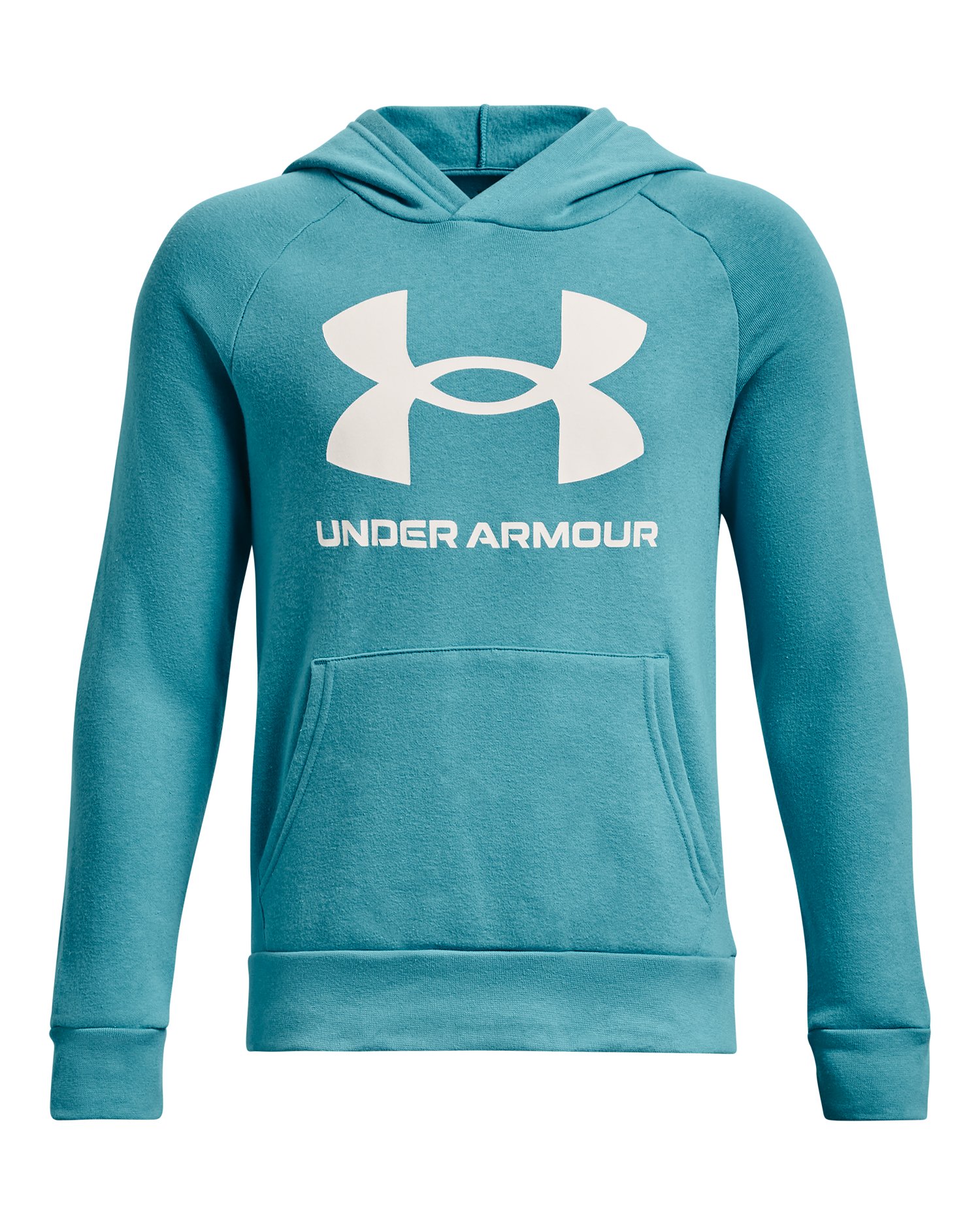 UA Rival Fleece Big Logo Boys' Hoodie, custom hoodie or sweatshirt with logo imprint 3