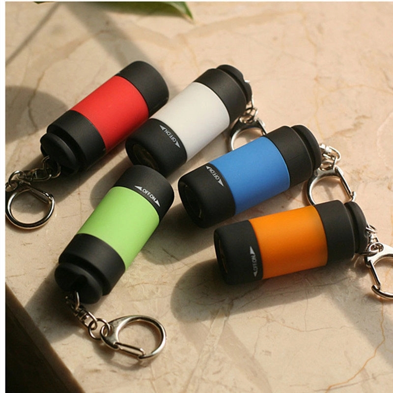 Mini USB Rechargeable Flashlight With Keychain 2