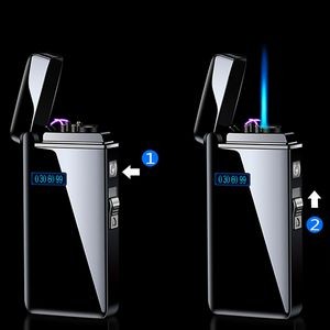 Rectangle Dual Usage Electric Arc And Jet Fire Lighter With USB Charging 12