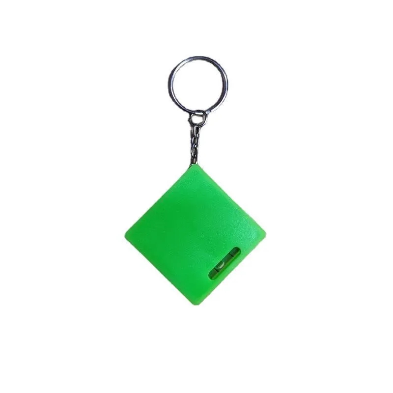 Tape Measure Keychain 1.69 Inch ABS with Bubble Level 5