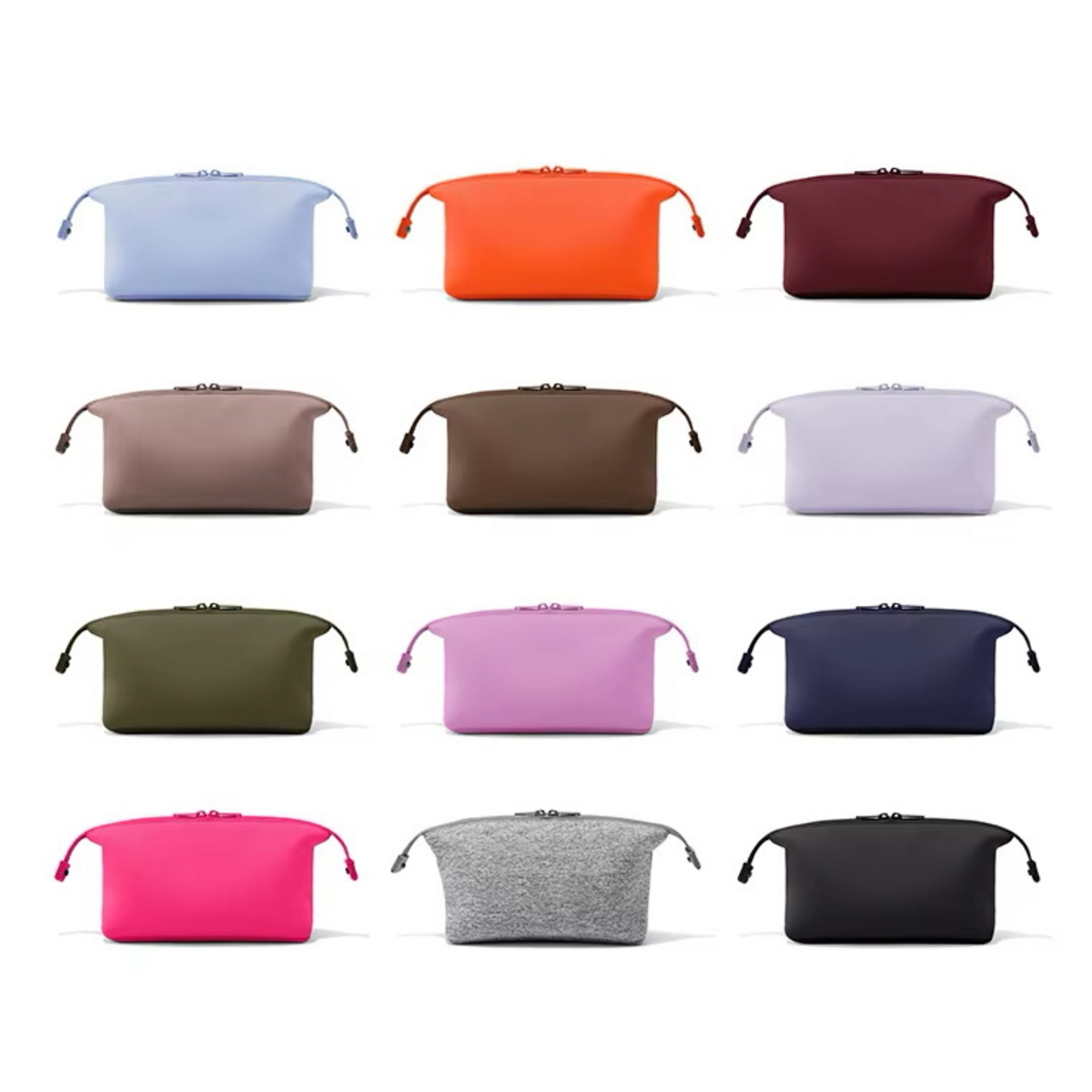 4L Sleek Neoprene Makeup Pouch W/ Zipper Closure 2