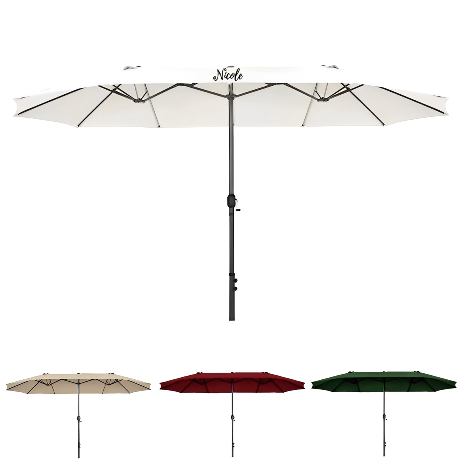 12-Rib Outdoor Patio Umbrella 2