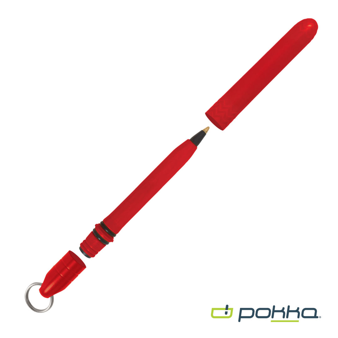 Pokka® Pocket Pen w/Dock & Gold Keyring 35