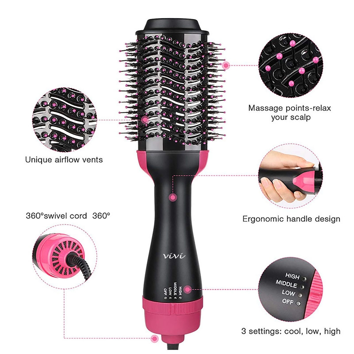 One-Step Hair Brushes Dryer 3