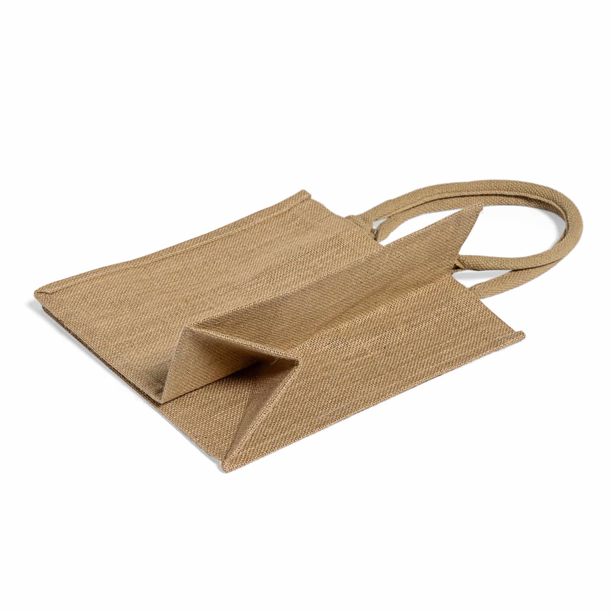 Square Jute Tote Bag, custom tote bag with logo imprint 20