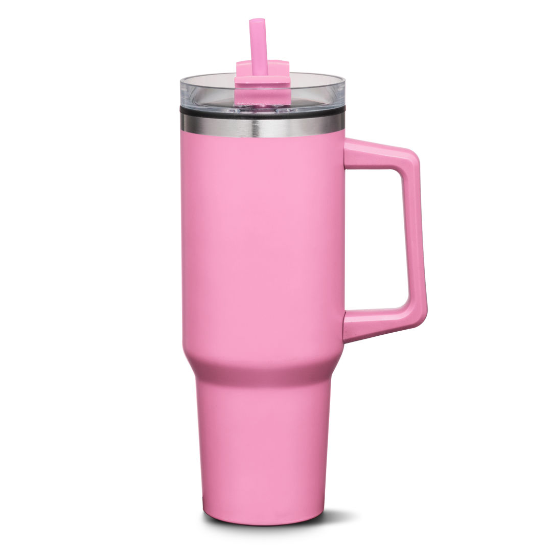 Benidorm Handle Travel Mug w/Straw - 40oz 10