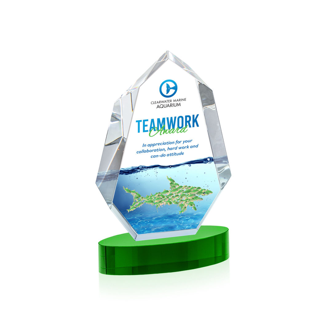 Norwood VividPrint™ Award on Alberton Base - Green 3