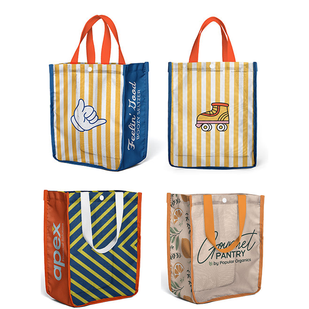 Full Color Mesh Lunch Tote Bag. 2