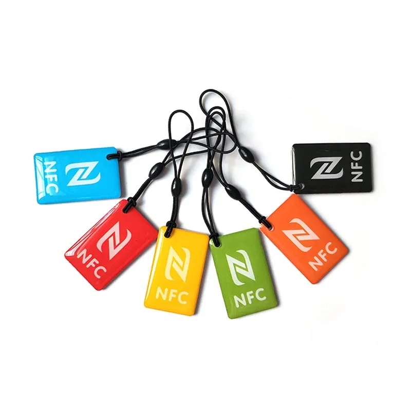 Waterproof Epoxy Smart NFC Card with Keychain 3