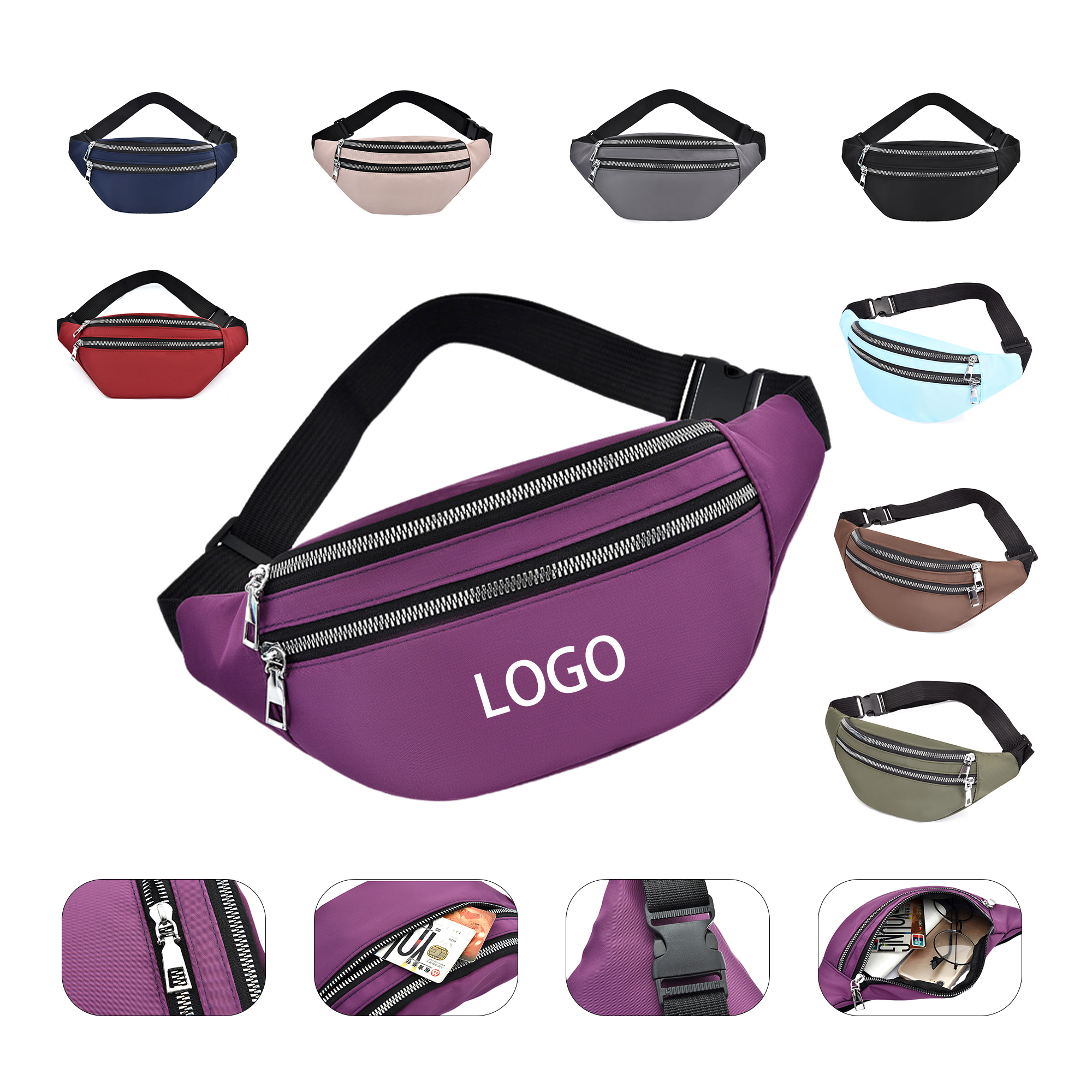 Oxford Cloth Waterproof Sports Fanny Pack 1