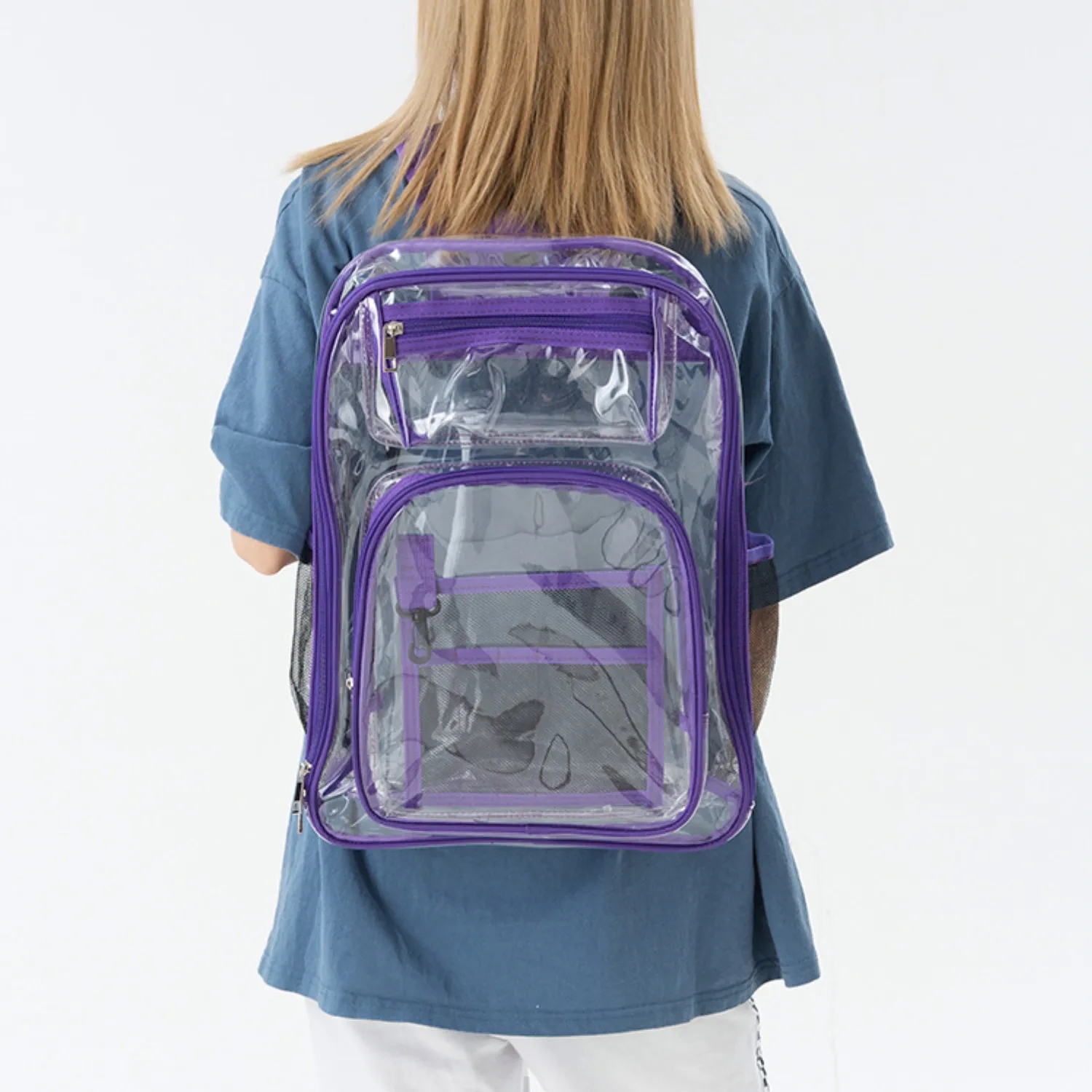 Heavy Duty Transparent Clear Backpack 2