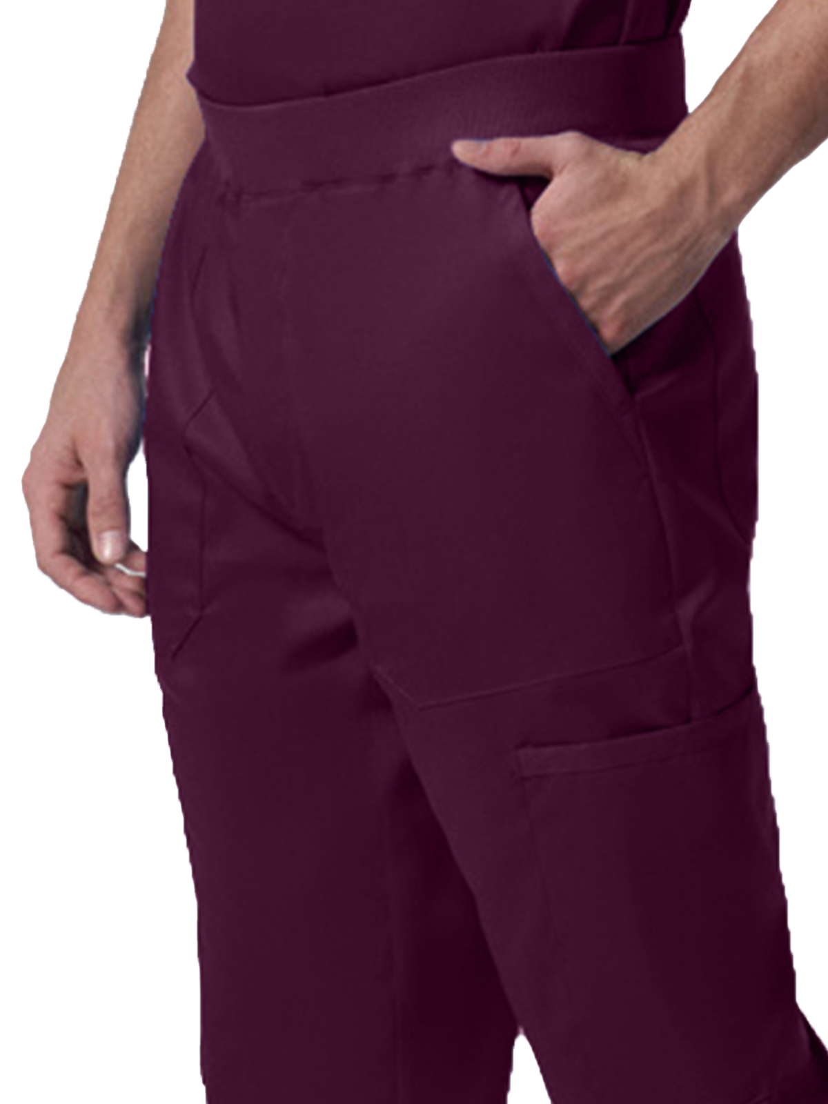 Landau - ProFlex - Men's Seven-Pocket Mid-Rise Rib-Knit Elastic Waist Jogger Pant 1