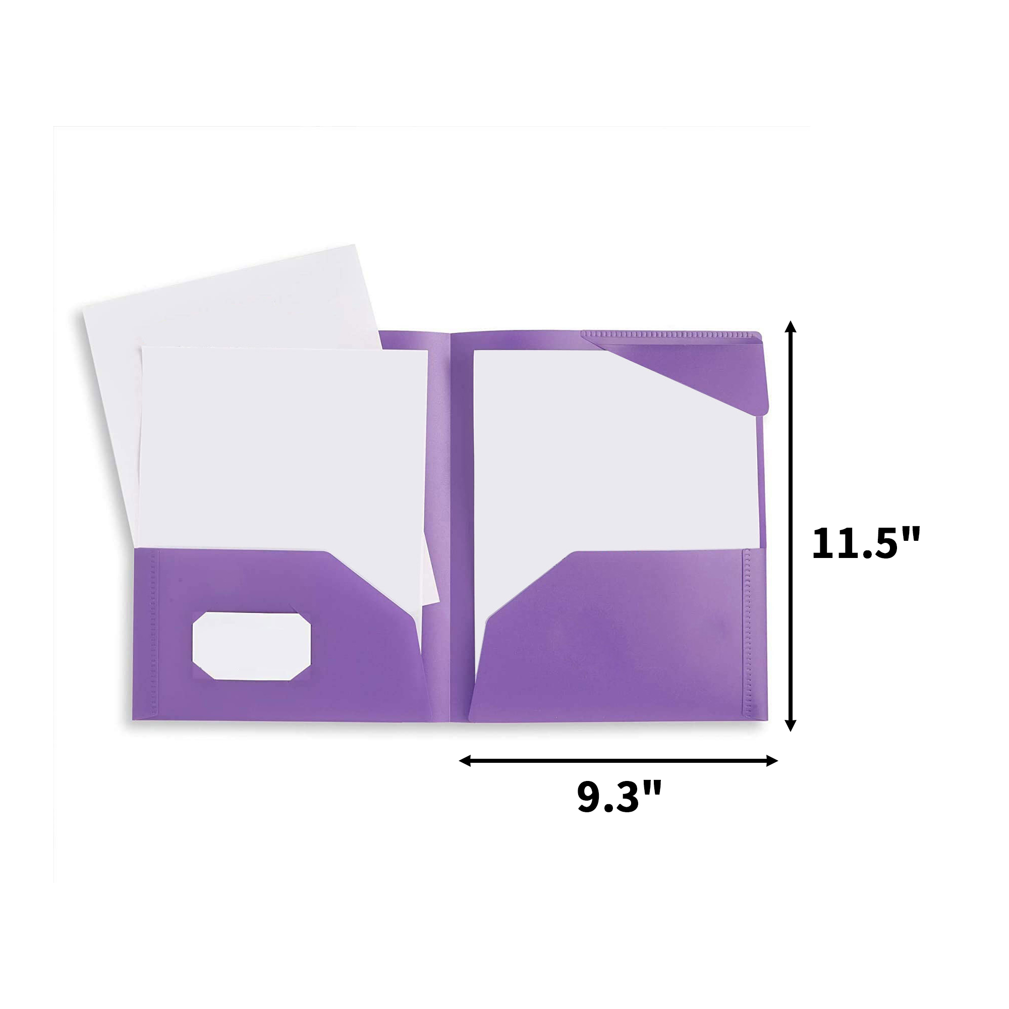 Plastic Two Pocket Folder 11