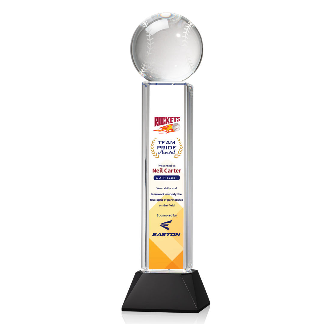 Baseball VividPrint™ Award on Stowe - Black 7