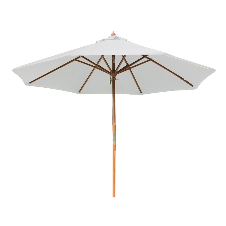 Round Wood Umbrella with 8 Ribs, Blank,9' 2