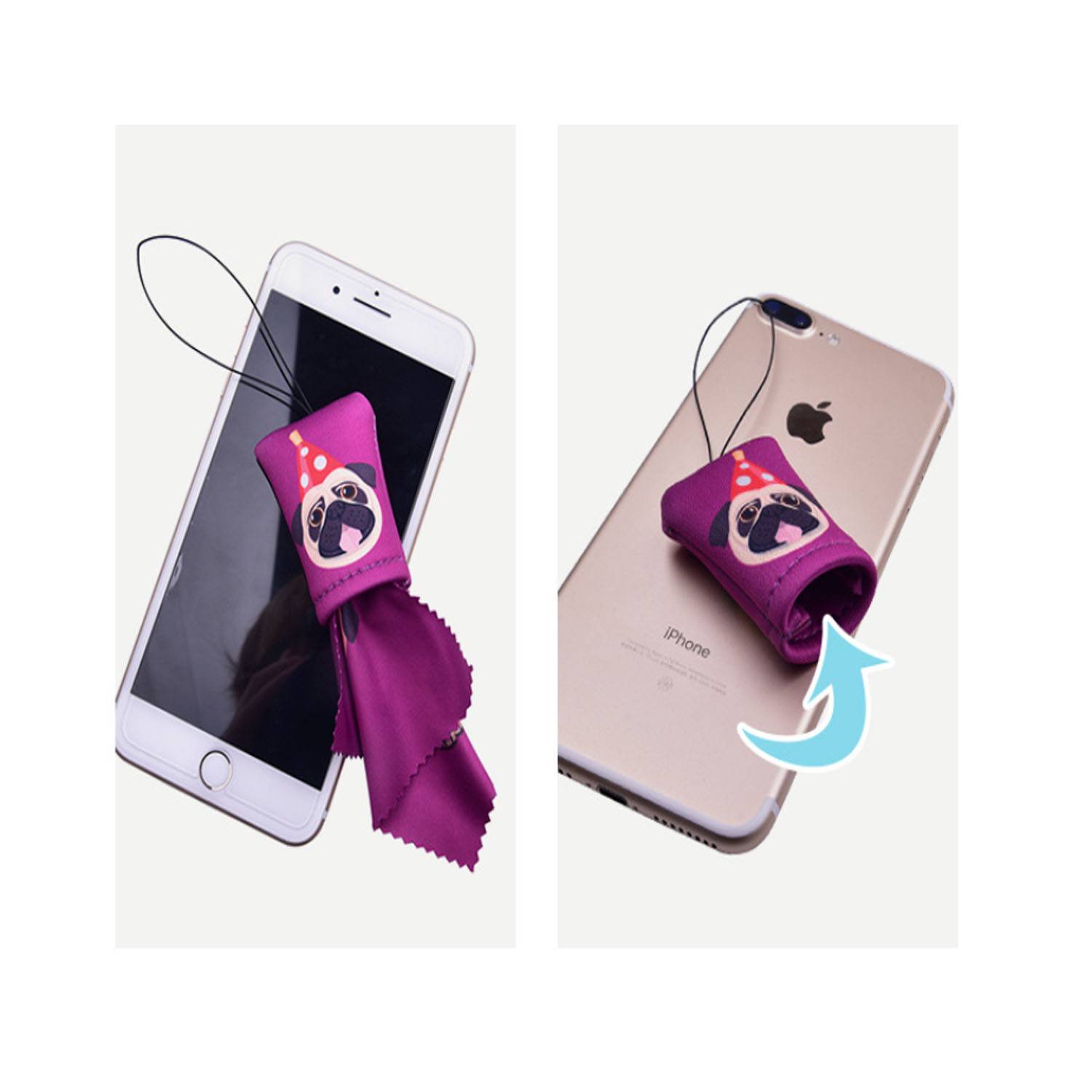 Full Color Custom Microfiber Screen Cleaner Cloth 2