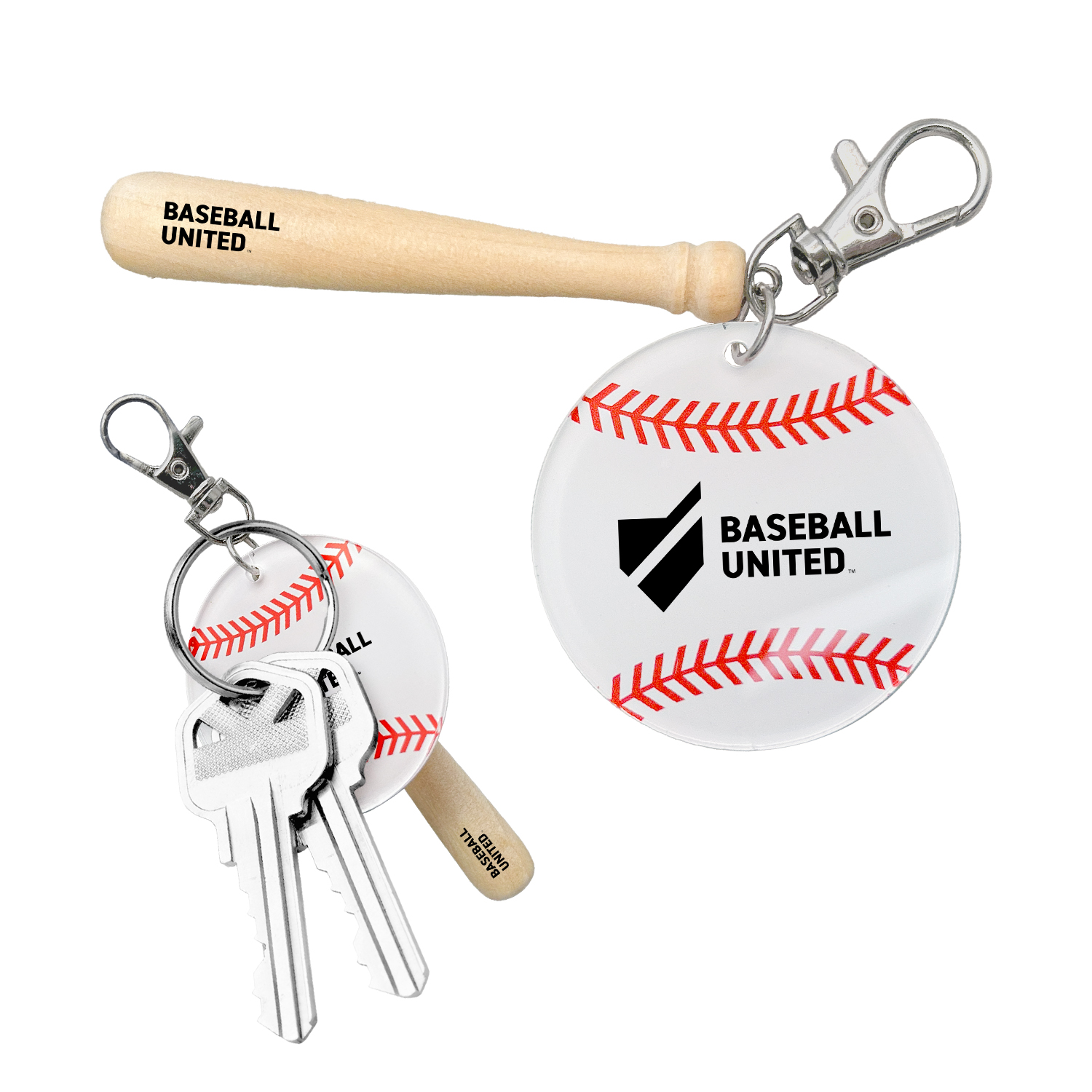 Baseball Bat Keychain 1