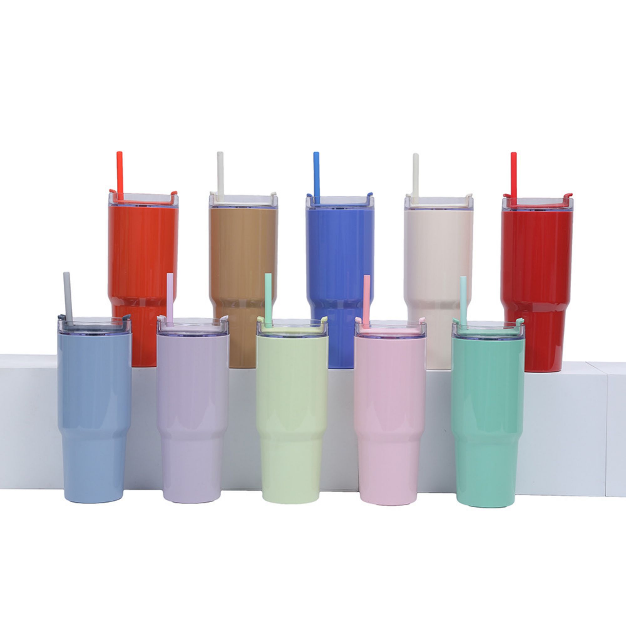 Three Pieces Portable Car Cup Set