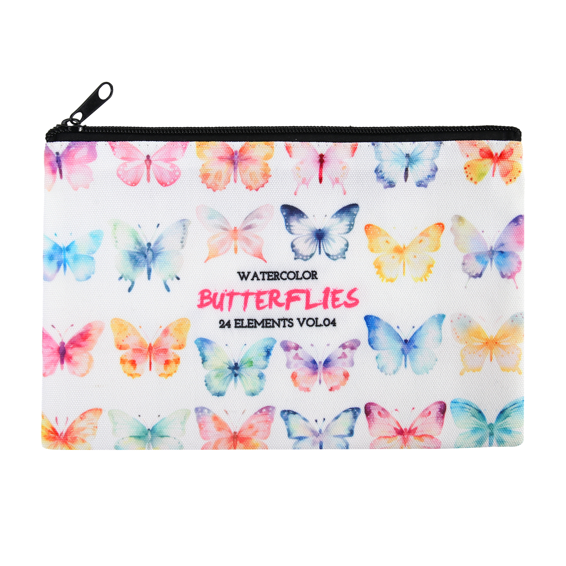 Full Color Sublimation Canvas Zipper Pouch For Makeup, Toiletries & Tech Accessories 2