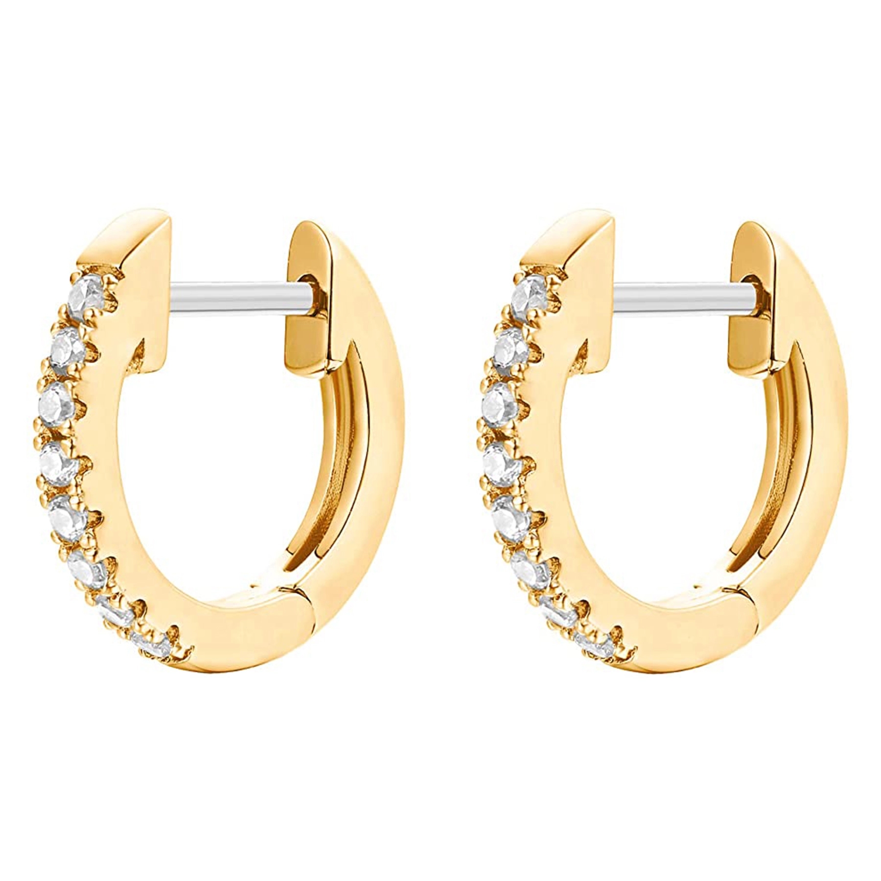 14K Gold Plated Cubic Earrings 2