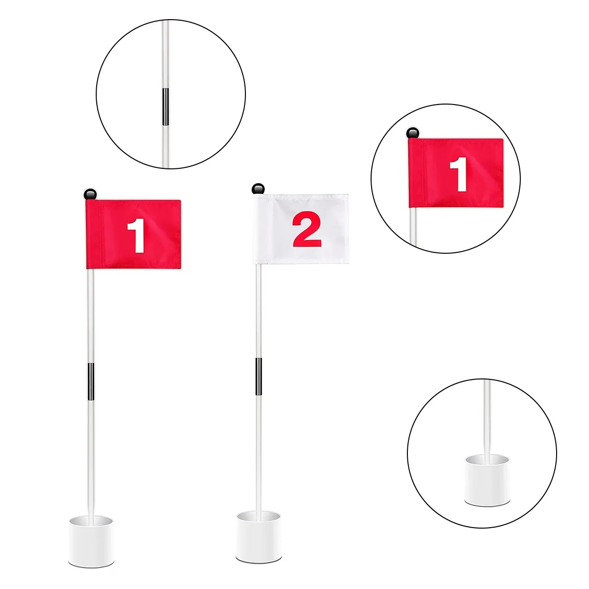 Portable Golf Target Flags for Practice & Course 12