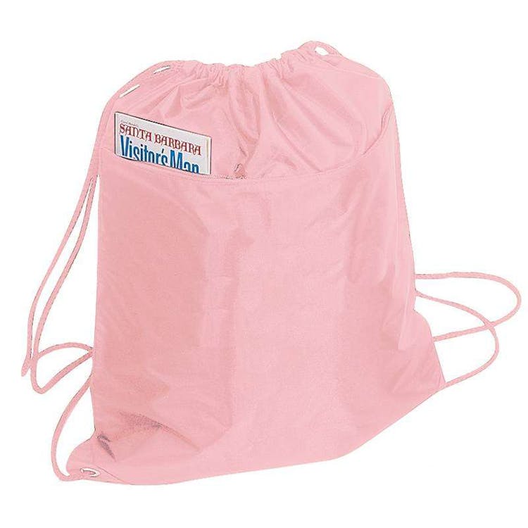 Drawstring Tote Bags - Pink 2