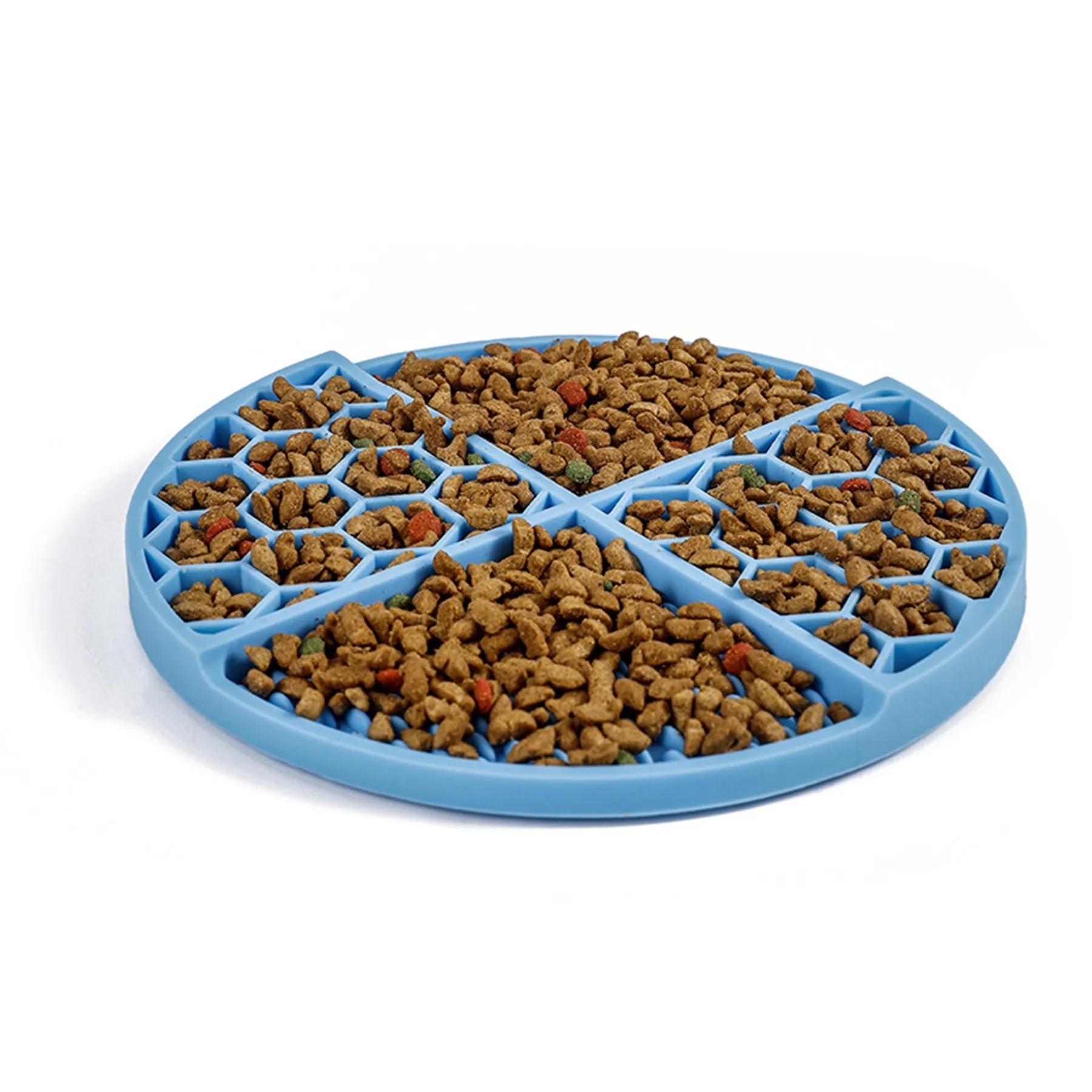 Round Honeycomb Silicone Slow Feeding Pet Lick Mat 9