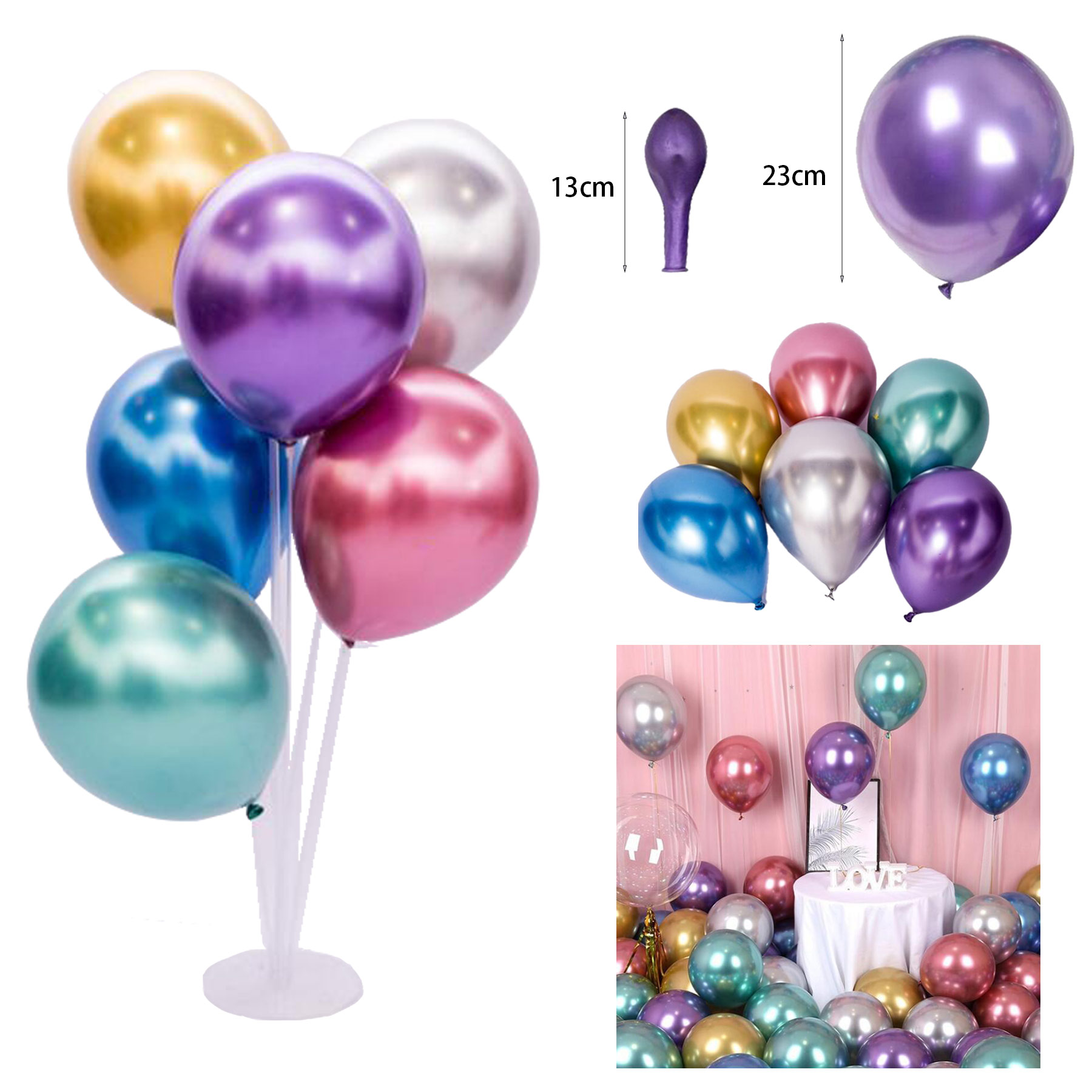 10 Inch Colorful Metal Balloons 1