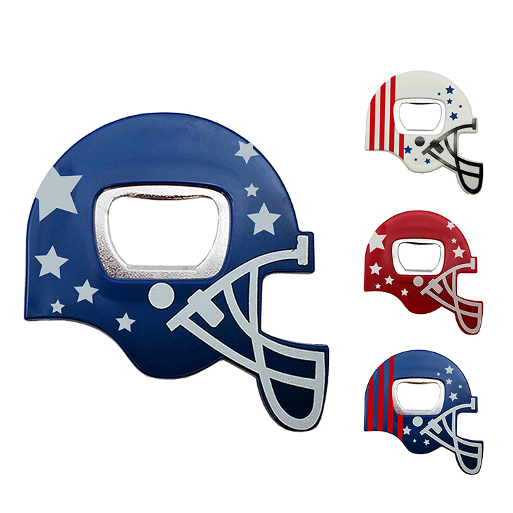 Full Color Flag Design Football Helmet Bottle Opener 6