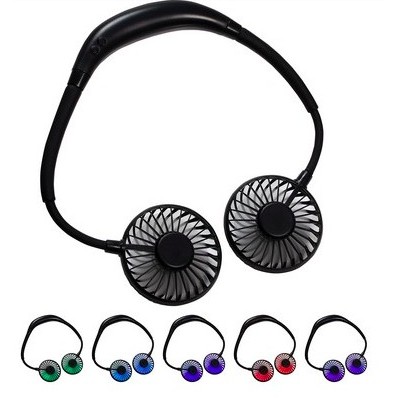 Dual Breeze Hands-Free Neck Fan with Mood Light 2