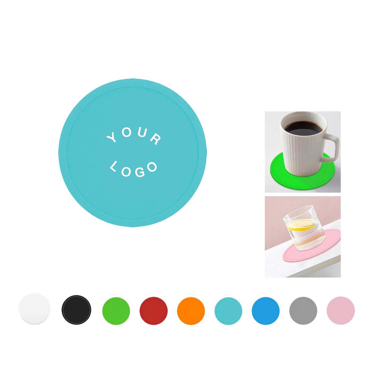 Non Slip Silicone Coasters for Hot and Cold Drinks 5