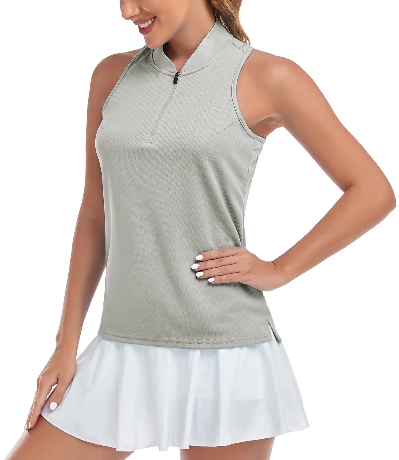Women's Sleeveless Golf Polo Shirt 10
