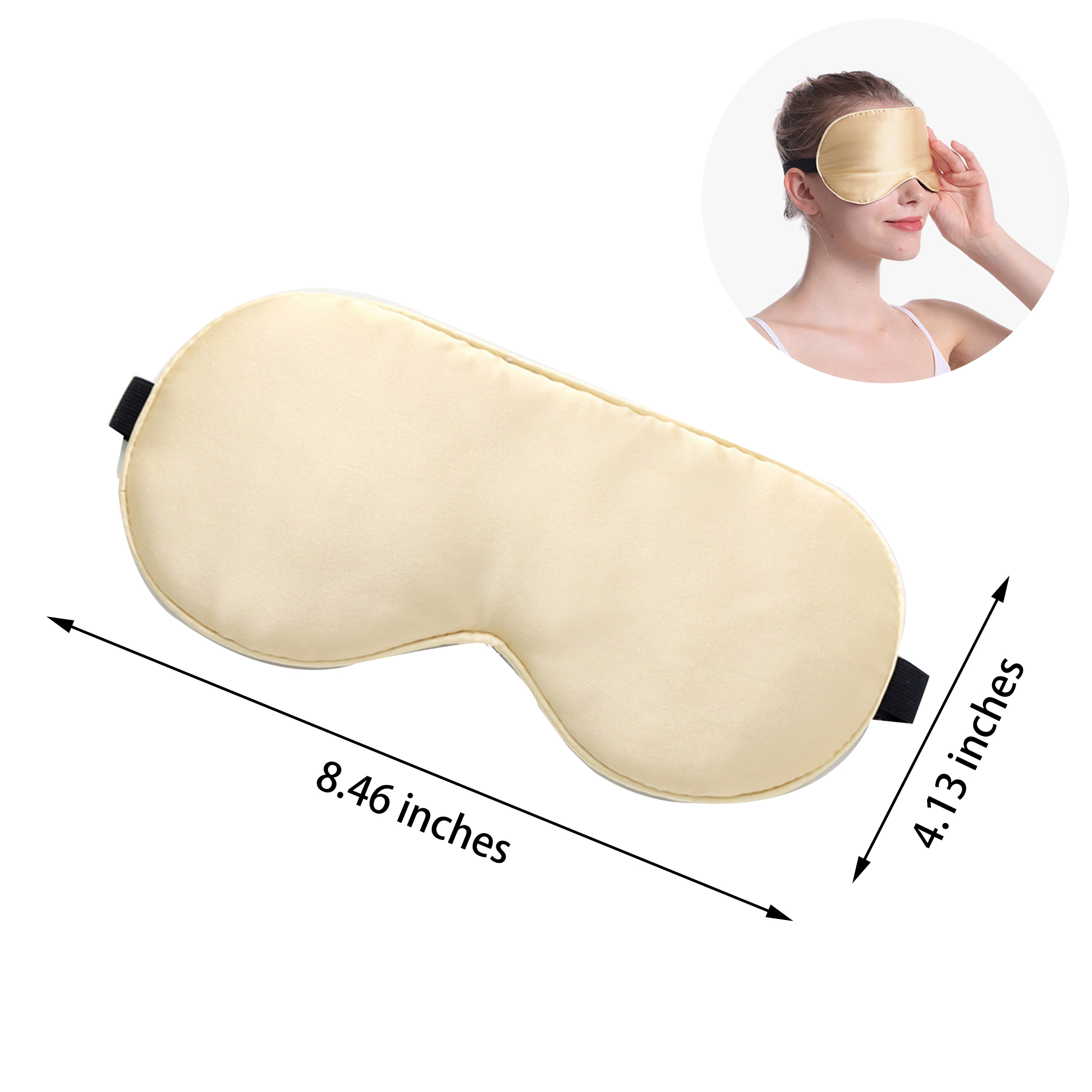 MOQ:10pcs Soft Silk Eyeshade For Sleeping 1