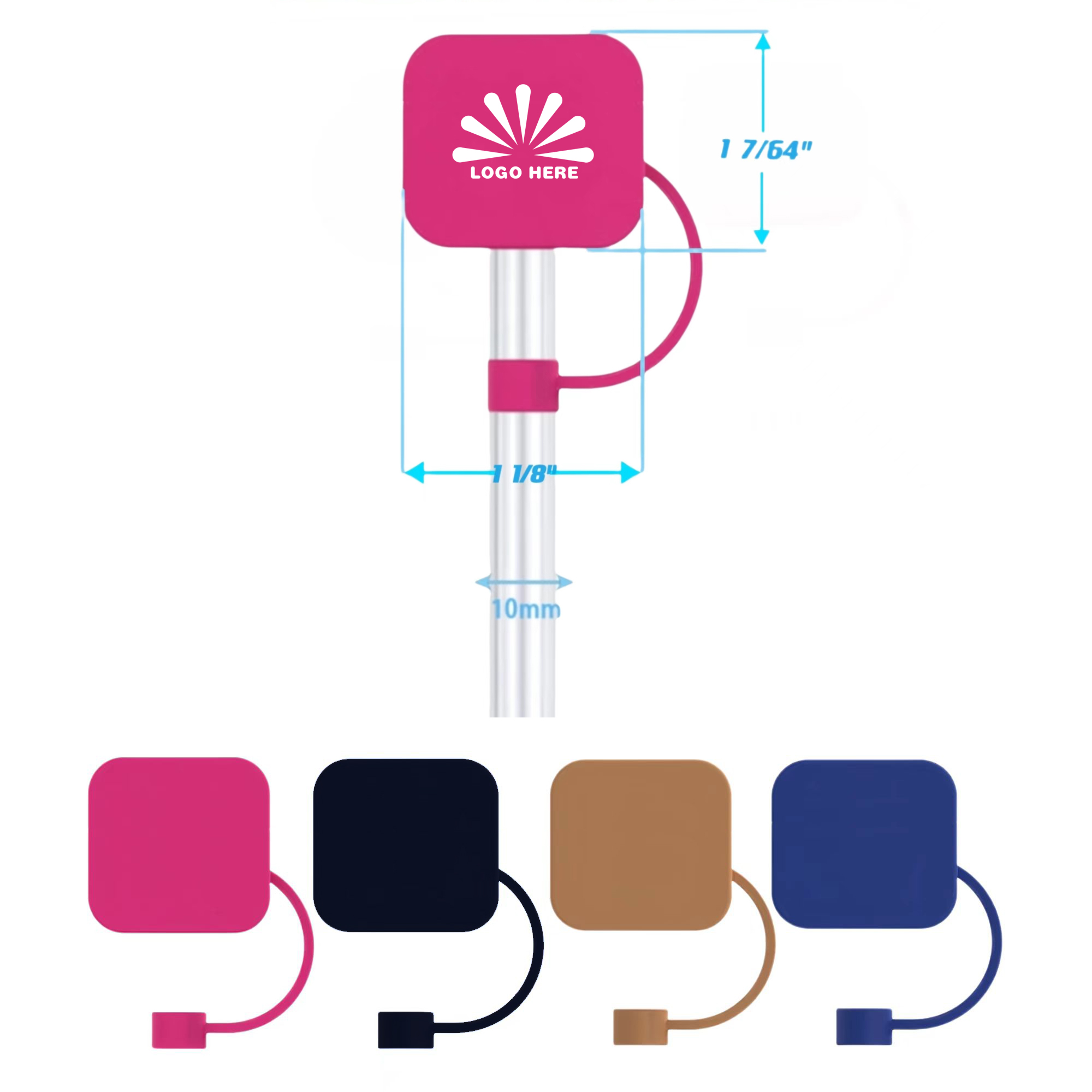 Silicone Straw Cap 1