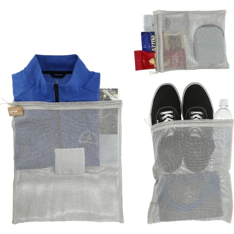 Recycled Cotton Mesh Cinch Pouch Set 31