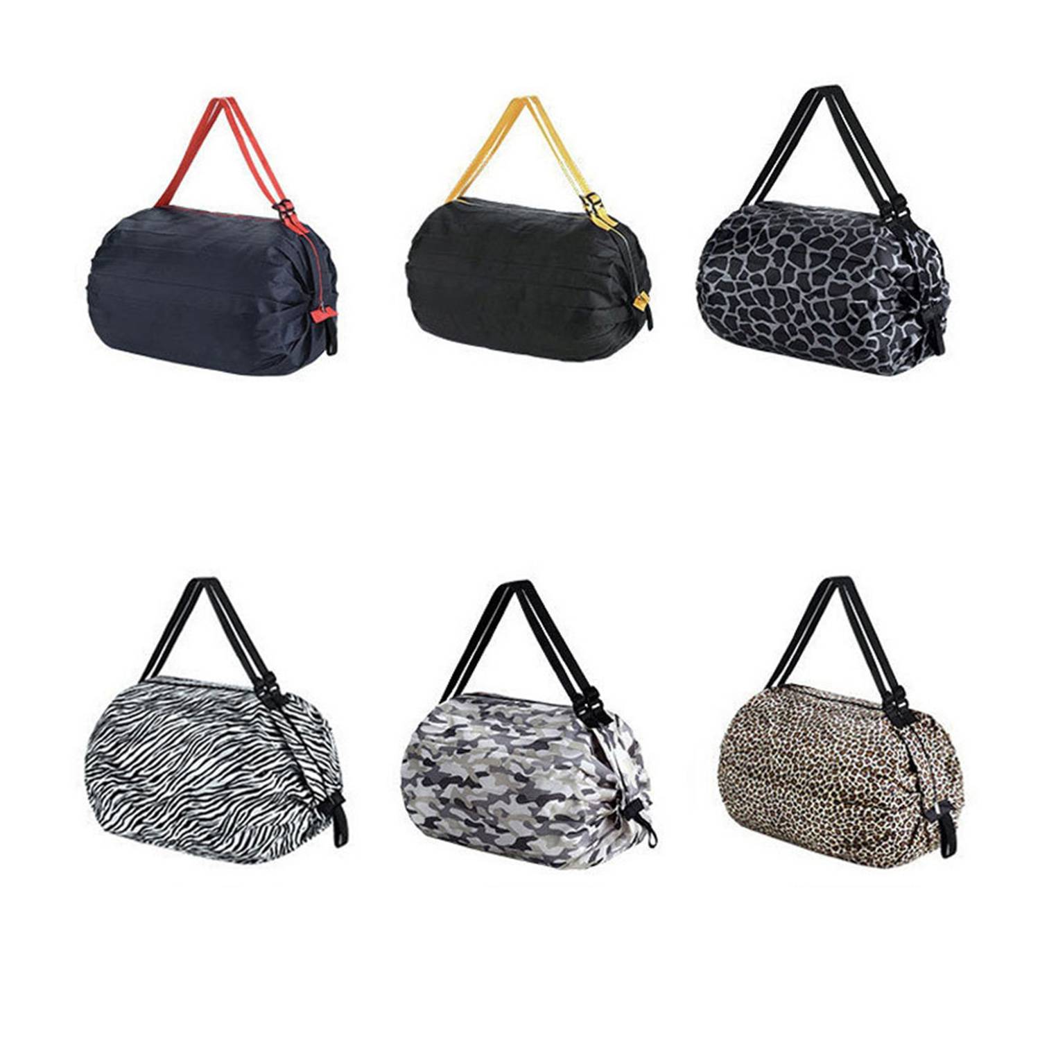 Magic Reusable Foldable Shopping Bags w/ Shoulder Strap 2