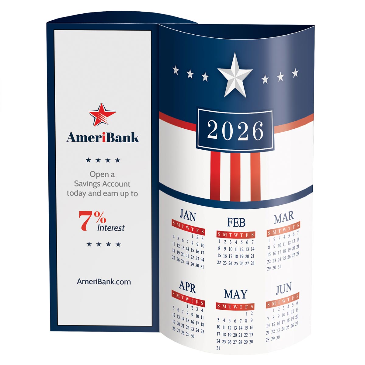 USA Wave Desk Calendar 1