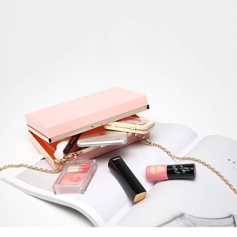Women's Clear Wallet Acrylic Handbag Messenger Bag 8